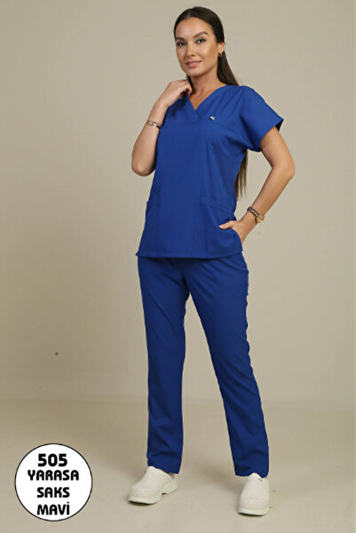 DENİZ İŞ طقم ياراساكول بيليندا سكرابس للسيدات - ساكس بلو