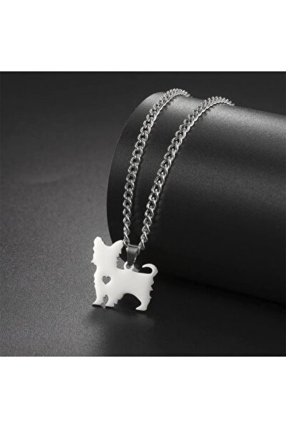 OEM Yorkshire Terrier Dog Pendant Necklace in Stainless Steel, S925 Silver Pl...