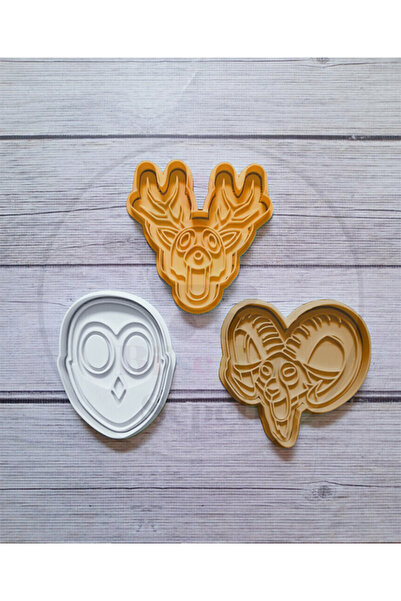 Bi'şeyler Sepeti قالب تقطيع الكوكيز 99 ليلة في الغابة - 3 أشكال 6 قطع