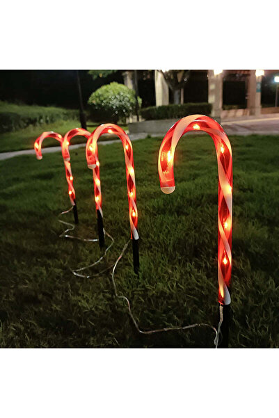 Vivendo Set 4 Acadele decorative luminoase pentru craciun, pentru exterior, i...