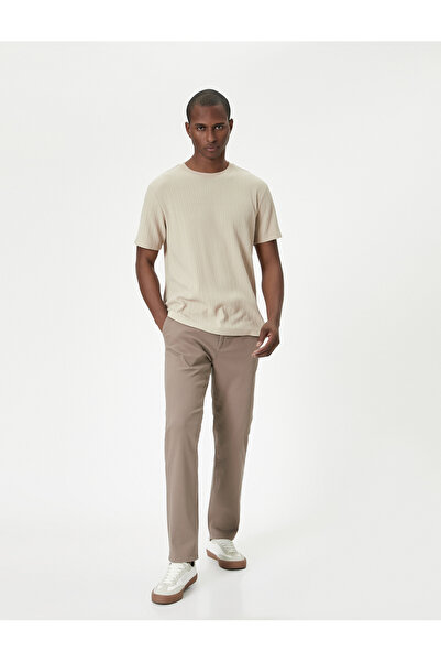 Koton Basic Woven Trousers with 5 Pockets and Buttons
