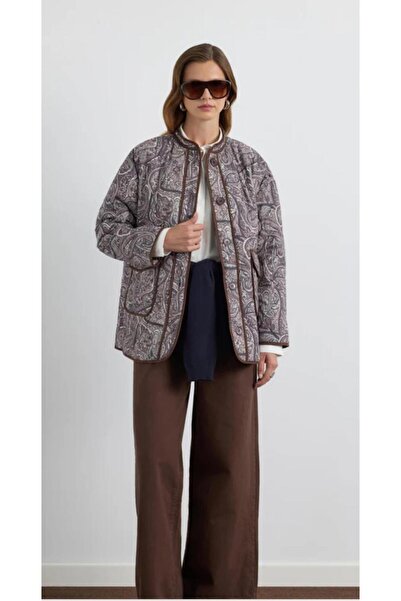 KADRİYE BAŞTÜRK KB DESENLİ KAPİTONE MONT