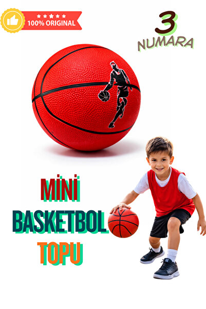 İMVULA Mini košarkaška lopta veličine 3, šarena, za unutrašnju i spoljašnju u...