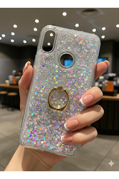 TECNOTREND Huawei Y6 Prime 2019 / Y6S / Honor 8A Uyumlu Kılıf Sulu Simli Yüzü...