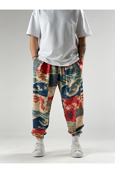 COCOPELLI Ethnic Patterned Men's Shalwar Trousers Coc2917