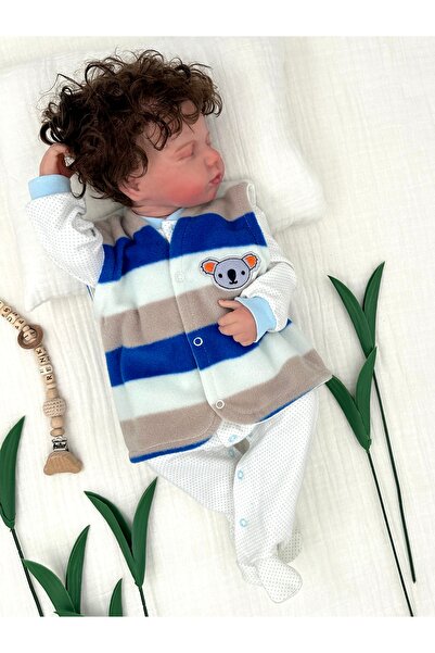 Renkli Puset Polar Baby Vest Koala Blue