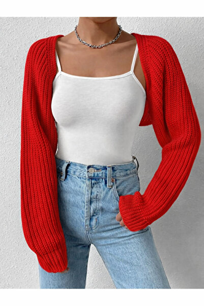 Moibody Knitwear Knitted Raglan Sleeve Bolero Cardigan Korean Style 4 Seasons...