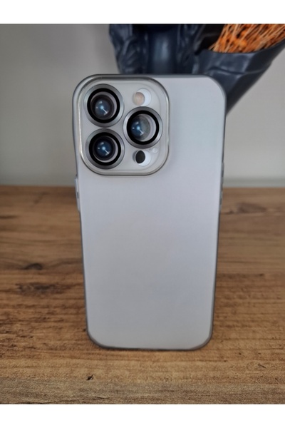 EPRO iPhone 15 Pro Uyumlu Ultra İnce Tam Kamera Lens Korumalı Hoparlör Toz Ön...