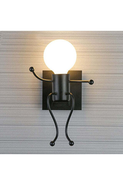 Vivendo Lampa metalica retro industriala tip humanoid, soclu E27, diverse mod...