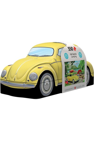 Eurographics Puzzle 550 piese - VW Beetle Camping, tablă metalică (Eurographics-8551-5691)