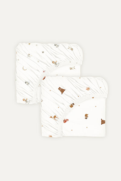 Casadora Baby ملاءة سرير أطفال مرنة من الساتان المصنوع من القطن العضوي 100% ق...