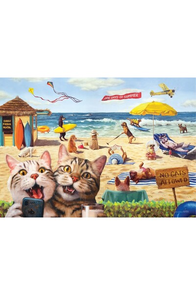 Eurographics Παζλ 500 κομμάτια XXL - Απαγορεύονται οι γάτες από την Lucia Hef...