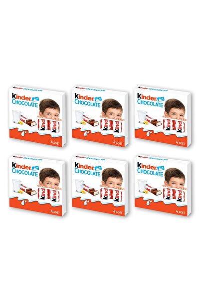 Kinder Chocolate T4 50 gr x 6 Adet