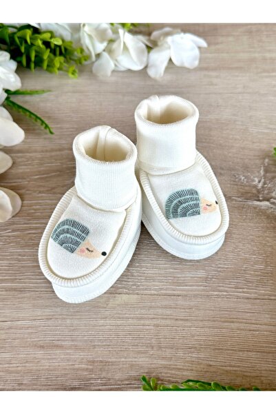 Renkli Puset Newborn Baby Booties Hedgehog