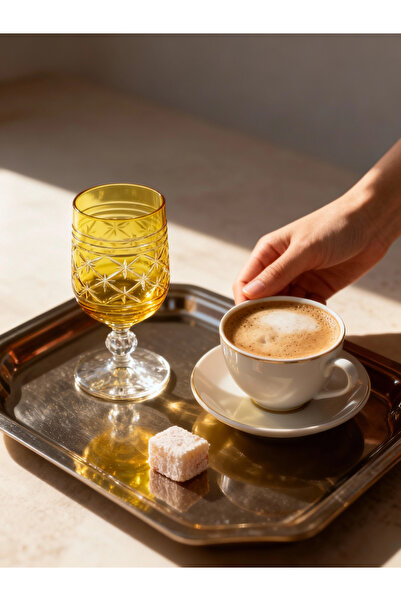 Margerie Crystal Goods كوب قهوة مارجيرى أوليا بوهيميا كريستال مقطوع يدويًا سع...