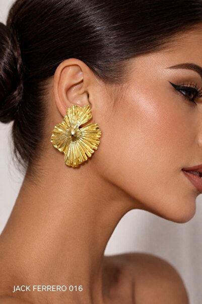 Jack Ferrero Gold Solis Nail Earrings