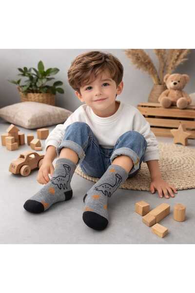 gigigiyim Animal Patterned Boys' Socks