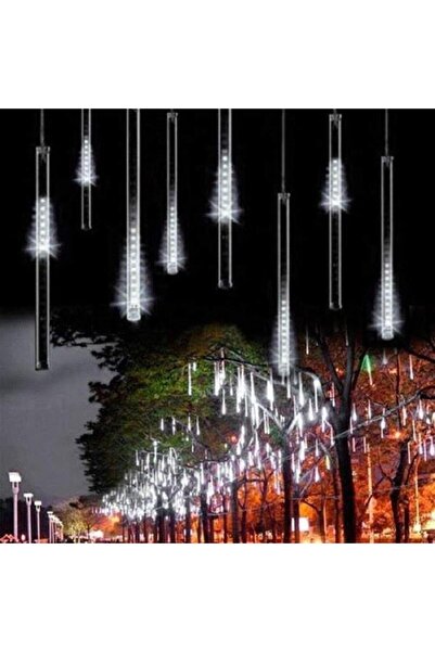 Vivendo Instalatie LED Tub Luminos Ploaie Meteoriti Vivendo, 8 Tuburi, Multic...