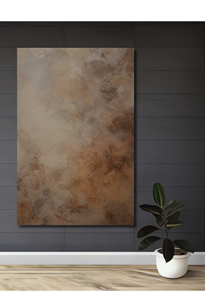 Teona Ahşap Ahşap Dekoratif Tablo Toprak Tonları Yağlı Boya Görünümlü