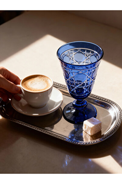 Margerie Crystal Goods كأس كريستال مارجيري غلوريا مقطوع يدويًا سعة 200 سم مكع...