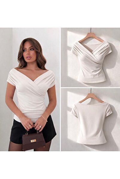 peri tower Women's Open Shoulder Double Breasted Collar Lycra Stylish Model 128