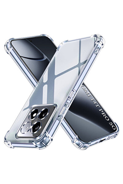 Techsuit Husă din silicon transparentă rezistentă la șocuri pentru Xiaomi 14 ...