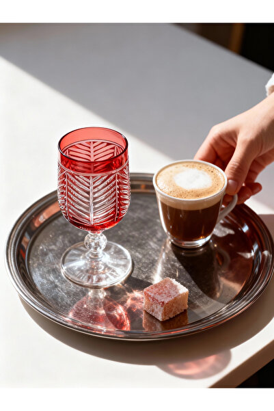 Margerie Crystal Goods كوب قهوة مارجيري لانزا بوهيميا كريستال مقطوع يدويًا سع...