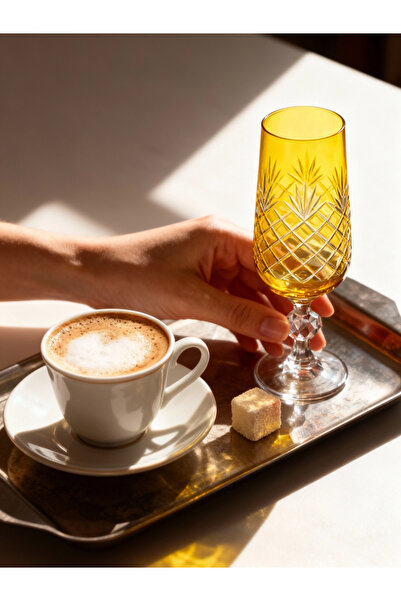 Margerie Crystal Goods كوب مارجيري أرا بوهيميا كريستال للقهوة والماء بسعة 180...