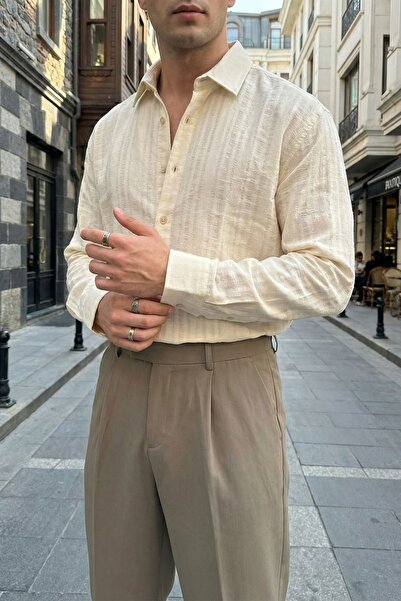 Livio Ferri Portela Men's 100% Cotton Premium Oversize Men's Shirt