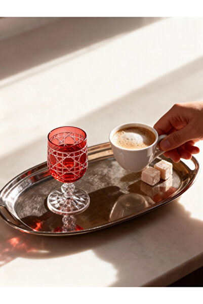 Margerie Crystal Goods كوب مارجيري غلوريا بوهيميا كريستال للقهوة والماء بسعة ...