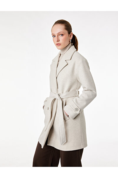 Koton Trench cu mâneci lungi, buzunare și nasturi dubli