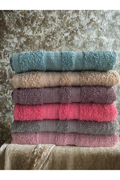 Modella Life Miosse Home 6 Pieces Dobby 50X90, Hand Towel, Face Towel, Hvl0066