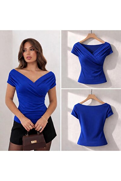 peri tower Women's Open Shoulder Double Breasted Collar Lycra Stylish Model 128