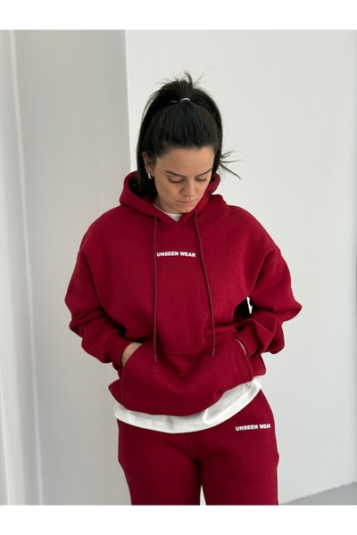 Baycombine35 3 Thread Premium Quality Oversize Sweatshirt with Print Detail