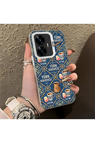 Hontinga حافظة هاتف Realme C55 متوافقة مع الحواف السيليكونية الصلبة والمضادة ...