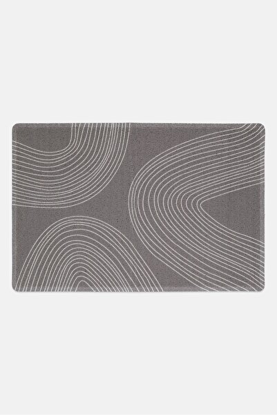 BEBEHOME Stylish Textured Door Mat, Grey