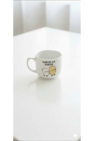 moda marifet Porcelain Single Coffee Cup with "My Wife" Written on It