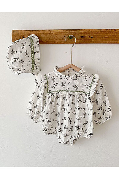 MiniKids Κορμάκι και καπέλο από μουσελίνα Ingrid