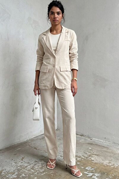 Hiccup My Fashion Buttoned Jacket Lapel Two-Piece Set