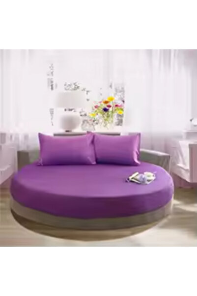 PD Set of round bedspreads 180 cm diameter + 2 Pillow 50x70cm