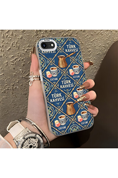 Hontinga iPhone 8 Compatible Silicone Edge Hard Back Anti-Fall Phone Case Tur...