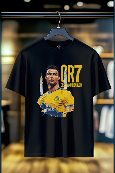 BookOrBook G.O.A.T Cristiano Ronaldo Al Nassr Double Yarn Woven 100% Cotton P...