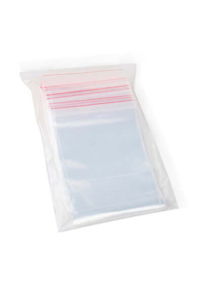TECLA EDITION Set of 100 Zip Lock Bags, 200 x 265 mm, 40 Micron Thickness, Fo...
