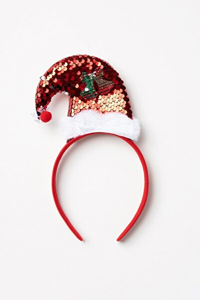 Banamio New Year Santa Hat Shaped Sequin Crown