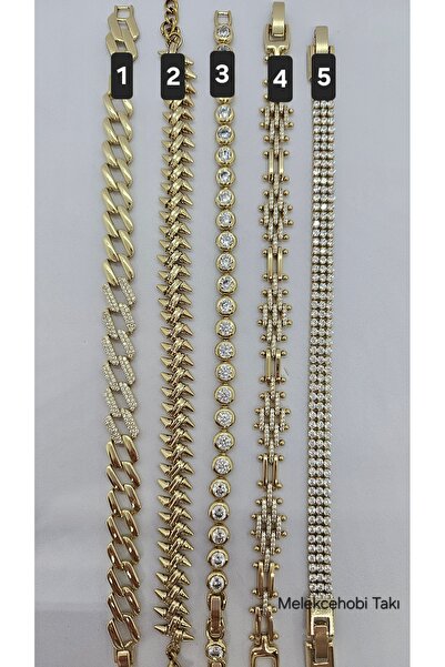 Melekcehobi Jewelry Gold Plated Bracelet Series - 5 Different Models