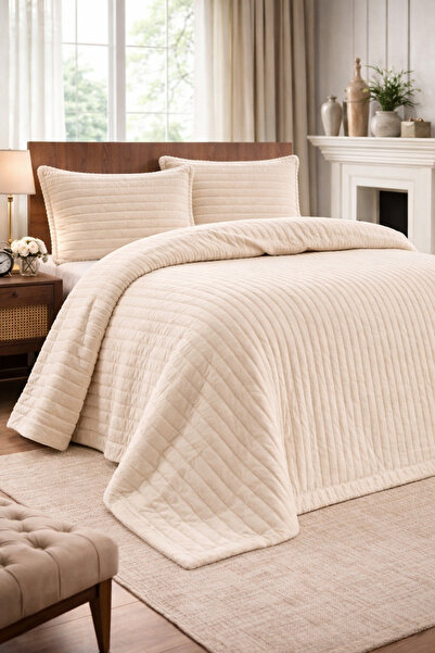 MUK's Modern Line Premium 3 Parça Battaniye Seti Özel Çantalı 220x240 cm Yast...