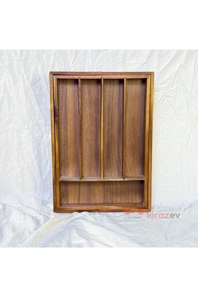 FeyzaDesign Ayarlanabilir Akasya Kaşıklık, Çekmece İç Düzenleyici 25.5x35/40x...