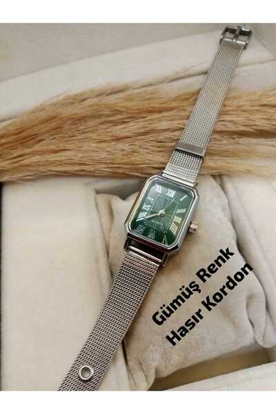 Brality Retro Series / Silver Case Roman Vintage Women's Wristwatch (Green Di...