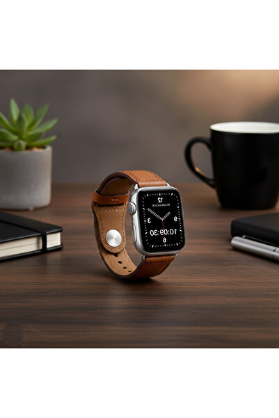 bbtech Appl Watch 41/40/38mm Gerçek Deri Kordon Series 11-10(42mm)/9/8/7/6/SE...