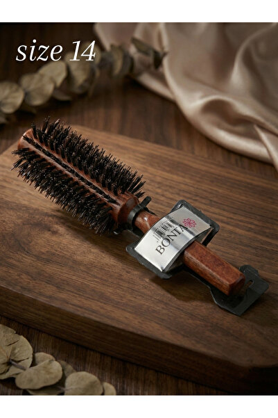 BONİTA Professional Wooden Blow Dry Brush - No: 18 - High Heat Resistant 🌸